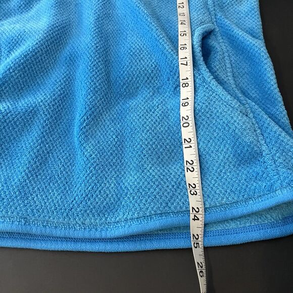 Patagonia Jacket M Blue Re-Tool Snap-T Pullover Sweater Pocket Polartec 187 - Picture 6 of 6